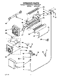 ICEMAKER Diagram and Parts List for KTRS20MAWH01  KitchenAid Refrigerator