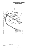 WIRING HARNESS Diagram and Parts List for CA2452XSW1  Whirlpool Washer