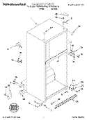 CABINET Diagram and Parts List for KTRP22KGWH00  KitchenAid Refrigerator