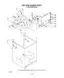 TOP AND CABINET , LITERATURE AND OPTIONAL Diagram and Parts List for KAWE850VWH0  KitchenAid Washer