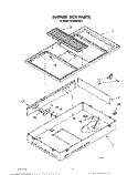 BURNER BOX , LIT/OPTIONAL Diagram and Parts List for RC8950XRH1  Whirlpool Cooktop