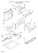 AIRFLOW AND CONTROL Diagram and Parts List for ACD082XH0  Whirlpool Air Conditioner