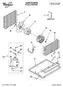 UNIT PARTS Diagram and Parts List for ACU104PM0  Whirlpool Air Conditioner