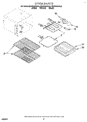 OVEN Diagram and Parts List for KESC300BAL2  KitchenAid Range