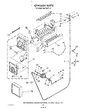 ICE MAKER Diagram and Parts List for KSRF42DTX10  KitchenAid Refrigerator