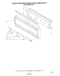 OVEN CONTROL FRAME AND KNOB Diagram and Parts List for KEMI371SBL0  KitchenAid Microwave Oven Combo