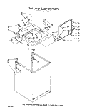 TOP AND CABINET, LIT/OPTIONAL Diagram and Parts List for LA5400XSW0  Whirlpool Washer