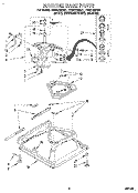 MACHINE BASE Diagram and Parts List for TAWS700BN1  Estate Washer