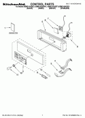Part Location Diagram of WPW10203481 Whirlpool Control, Electric
