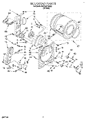 BULKHEAD Diagram and Parts List for KGYL517BWH0  KitchenAid Dryer
