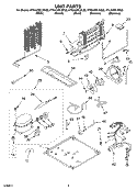 UNIT Diagram and Parts List for KTRA22ELSS00  KitchenAid Refrigerator