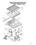 COMPARTMENT SEPARATOR Diagram and Parts List for RT20CKXZW00  Roper Refrigerator