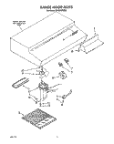 SECTION Diagram and Parts List for RH2330XXS0  Whirlpool Range Hood