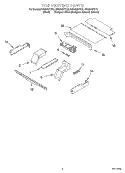 TOP VENTING, OPTIONAL Diagram and Parts List for RBS305PDT8  Whirlpool Wall Oven