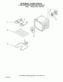 INTERNAL OVEN PARTS Diagram and Parts List for RBD307PVB02  Whirlpool Wall Oven