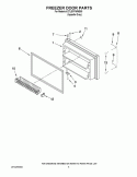 FREEZER DOOR PARTS Diagram and Parts List for K2TLEFFWMS00  KitchenAid Refrigerator