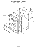 REFRIGERATOR DOOR Diagram and Parts List for ET16JMXRWR1  Whirlpool Refrigerator