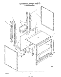 EXTERNAL OVEN Diagram and Parts List for SF3020SRW1  Whirlpool Range