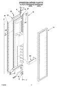 Part Location Diagram of 2215985W Whirlpool TRIM-DOOR