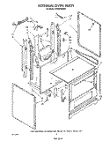 EXTERNAL OVEN Diagram and Parts List for SE950PERW4  Whirlpool Range