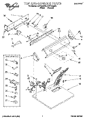 TOP AND CONSOLE, LIT/OPTIONAL Diagram and Parts List for LGV7646AN2  Whirlpool Dryer