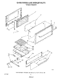 OVEN DOOR AND BROILER Diagram and Parts List for SF302BERW4  Whirlpool Range