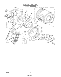 SECTION Diagram and Parts List for LE5805XPW0  Whirlpool Dryer