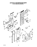 AIR FLOW AND RESERVOIR Diagram and Parts List for KSSS36DAW00  KitchenAid Refrigerator