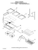 SHELF PARTS Diagram and Parts List for GI5FVAXYQ00  Whirlpool Refrigerator