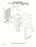 AIR FLOW PARTS Diagram and Parts List for KSRJ25FXMT00  KitchenAid Refrigerator