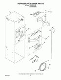 REFRIGERATOR LINER PARTS Diagram and Parts List for KSSC48QVS02  KitchenAid Refrigerator