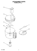 ATTACHMENT PARTS Diagram and Parts List for KFP715BW2  KitchenAid Food Processor