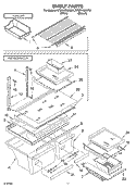 SHELF, OPTIONAL Diagram and Parts List for ET8RHMXKT01  Whirlpool Refrigerator