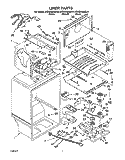 LINER Diagram and Parts List for KTRS22MJBT01  KitchenAid Refrigerator
