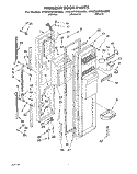 FREEZER DOOR Diagram and Parts List for 4YED25DQAB00  Whirlpool Refrigerator