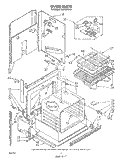 OVEN Diagram and Parts List for RS675PXV0  Whirlpool Range