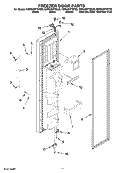 FREEZER DOOR PARTS Diagram and Parts List for KSRG25FTSS00  KitchenAid Refrigerator