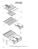 SHELF Diagram and Parts List for ET18NKXRWR1  Whirlpool Refrigerator