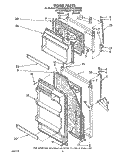 DOOR, LIT/OPTIONAL Diagram and Parts List for ET14LKXXN00  Whirlpool Refrigerator
