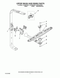 UPPER WASH AND RINSE PARTS Diagram and Parts List for KUDC03IVBL3  KitchenAid Dishwasher