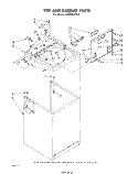 TOP AND CABINET , LITERATURE AND OPTIONAL Diagram and Parts List for LA6000XPW3  Whirlpool Washer