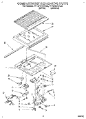 COMPARTMENT SEPARATOR Diagram and Parts List for RT18HKXAW00  Roper Refrigerator