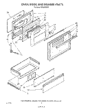 OVEN DOOR DRAWER, LITERATURE AND OPTIONAL Diagram and Parts List for SM988PEPW1  Whirlpool Range
