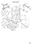 FRAME Diagram and Parts List for TU800SPDB2  Whirlpool Trash Compactor