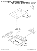 COOKTOP PARTS Diagram and Parts List for KESS907SBB01  KitchenAid Range
