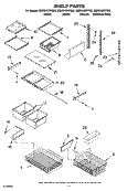 Part Location Diagram of 8208220 Whirlpool Handle, Basket