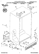 CABINET Diagram and Parts List for 8ED20ZKXAN02  Whirlpool Refrigerator