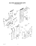 AIR FLOW AND RESERVOIR Diagram and Parts List for KSSS36DAX01  KitchenAid Refrigerator