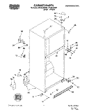 CABINET Diagram and Parts List for RT18AKXEN01  Roper Refrigerator