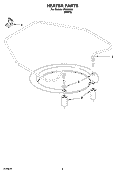 HEATER PARTS Diagram and Parts List for IPU98660  Inglis Dishwasher